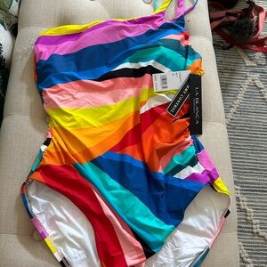 La Blanca one shoulder swimsuit